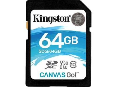 Карта памяти Kingston Canvas Go SDG 64GB