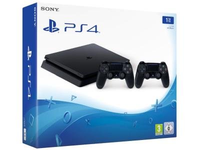 Игровая приставка Sony PlayStation 4 Slim 1Tb черный+ дополнительный джойстик