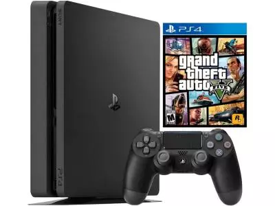 Игровая приставка Sony PlayStation 4 Slim 500 GB черный+ GTA V