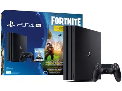 Игровая приставка Sony PlayStation 4 Pro 1000 GB черный+ Fortnite