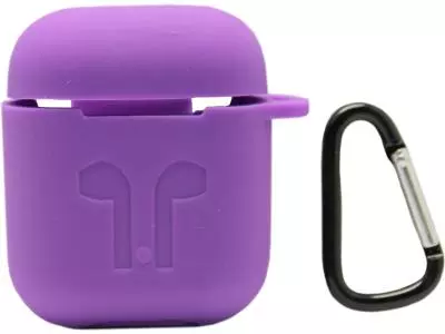 Чехол для наушников Silicone Case для Airpods фиолетовый