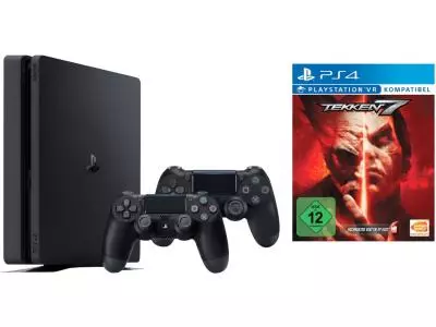 Игровая приставка Sony PlayStation 4 Slim 500Gb черный+ Tekken 7 + дополнительный джойстик