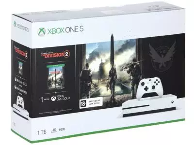 Игровая приставка Microsoft Xbox One S 1 ТБ белый + Tom Clancy’s The Division 2