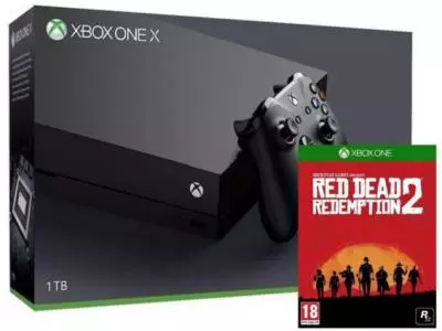 Игровая приставка Microsoft Xbox One 1000 GB черный+ RedDead Redemption 2