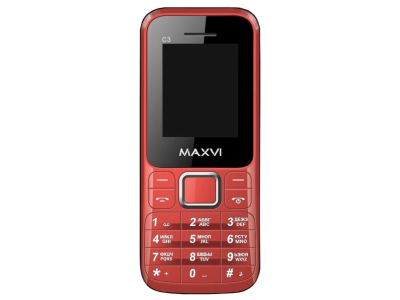 Мобильный телефон MAXVI C3 красный
