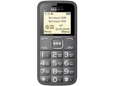 Мобильный телефон MAXVI B2 серый