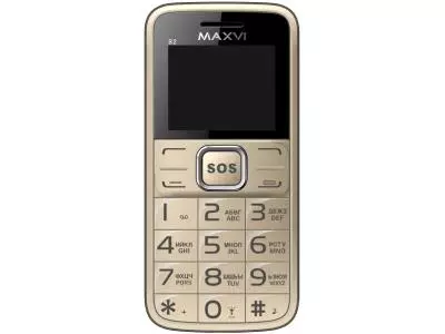 Мобильный телефон MAXVI B2 золотистый