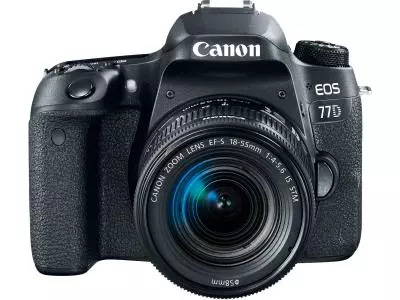 Фотокамера Canon EOS 77D kit 18-55 мм f/4-5.6 IS STM черный
