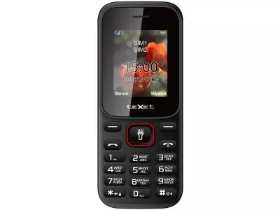 Мобильный телефон teXet TM-128 красный-черный
