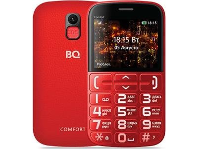 Мобильный телефон BQ BQ-2441 Comfort красный-черный