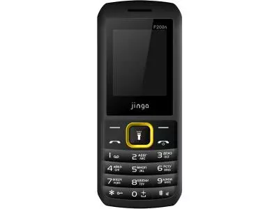 Мобильный телефон Jinga Simple F200n черный-желтый