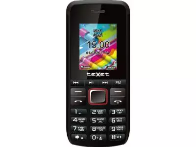 Мобильный телефон teXet TM-203 черный-красный