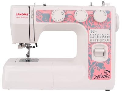 Швейная машина Janome Anna белый-розовый