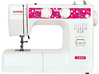 Швейная машина Janome 1543 белый-красный