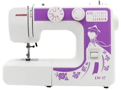 Швейная машина Janome LW-17 белый-фиолетовый