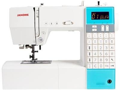 Швейная машина Janome DKS 100 белый-синий