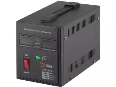 Стабилизатор ЭРА СНПТ-500-Ц черный