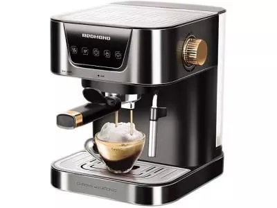 Кофеварка REDMOND RCM-CBM1514 серебристый-черный
