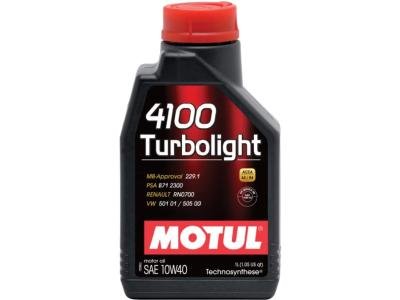 Моторное масло Motul 4100 Turbolight 10W40 1 л