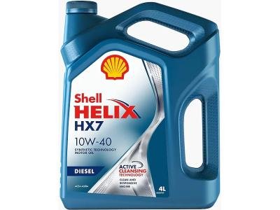 Моторное масло SHELL Helix HX7 Diesel 10W-40 4 л