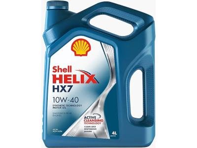 Моторное масло SHELL Helix HX7 10W-40 4 л