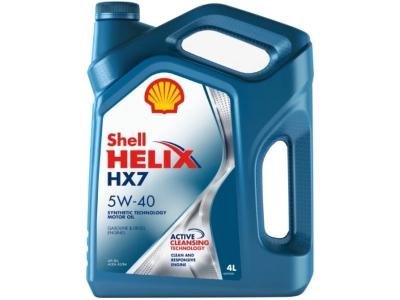 Моторное масло SHELL Helix HX7 5W-40 4 л