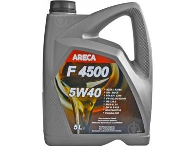 Моторное масло ARECA F4500 SN 5W-40 5 л