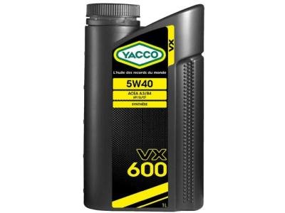 Моторное масло Yacco VX 600 5W40 1 л