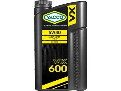 Моторное масло Yacco VX 600 5W40 2 л