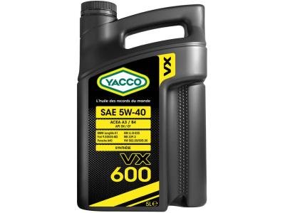Моторное масло Yacco VX 600 5W40 5 л