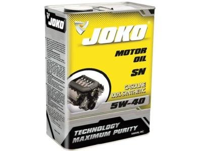 Моторное масло JOKO SN Gasoline Synthetic 5w40 4л