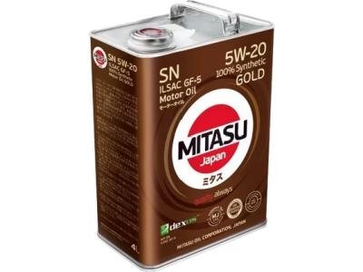 Моторное масло Mitasu MJ-100 Gold SN 5W-20 4 л