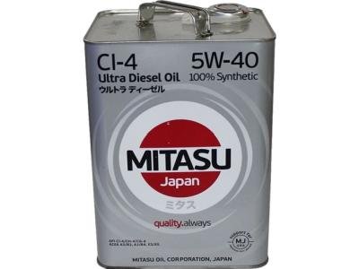 Моторное масло Mitasu MJ-212 Ultra Diesel CI-4 5W-40 6 л