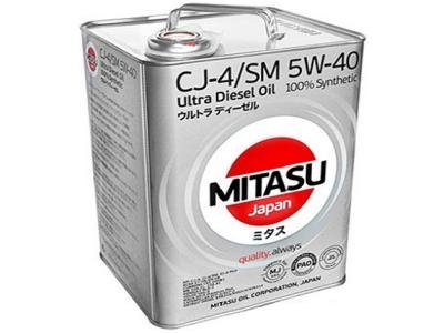 Моторное масло Mitasu MJ-211 Ultra Diesel CJ-4/SM 5W-40 4 л