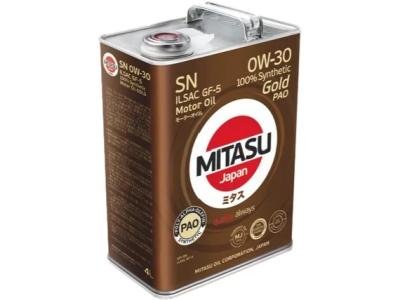 Моторное масло Mitasu MJ-103 Gold PAO SN 0W-30 4 л