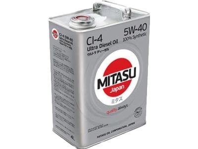 Моторное масло Mitasu MJ-212 Ultra Diesel CI-4 5W-40 4 л