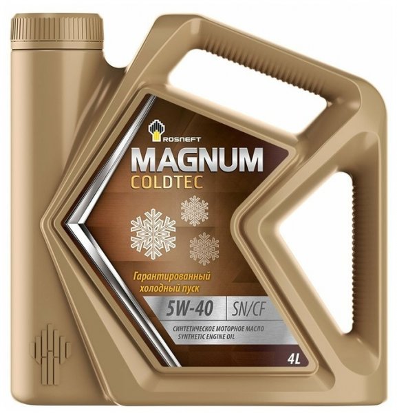 Моторное масло Роснефть Magnum Coldtec 5W-40 4 л