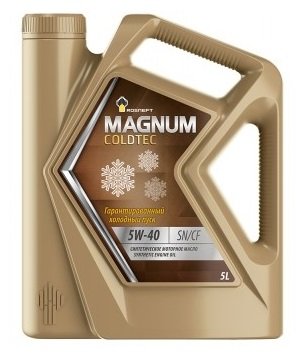 Моторное масло Роснефть Magnum Coldtec 5W-40 5 л