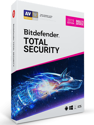 Антивирус Bitdefender Total Security 5 устр. на 1 год