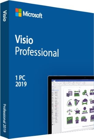 Графический редактор Microsoft Visio 2019 профессиональный 