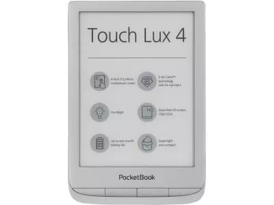 Электронная книга PocketBook 627 Touch Lux 4 серебристый