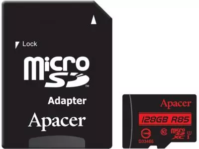 Карта памяти Apacer Micro SDXC AP128GMCSX10U5-R 128Gb